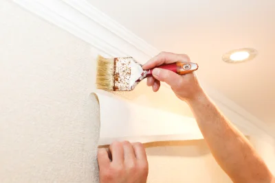 Pose de papier peint au Verdier — revêtements muraux et toiles de verre